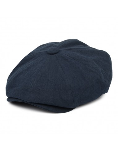 Casquette Gavroche en Lin Épais Alfie bleu marine CHRISTYS Livraison rapide