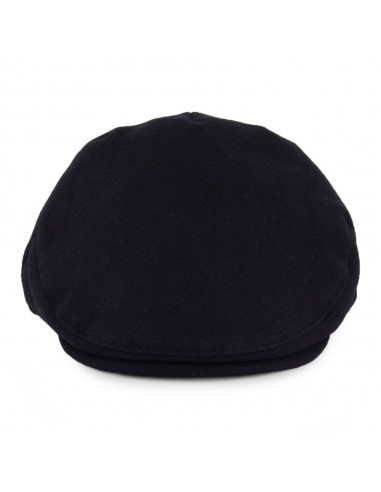 Casquette Plate en Laine Melton Balmoral bleu marine CHRISTYS vous aussi creer 