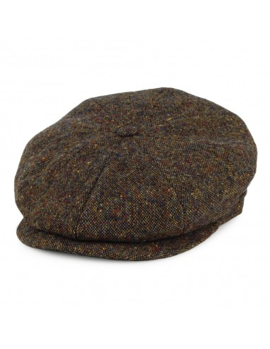 Casquette Gavroche en Tweed du Donegal olive et mix de couleurs CITY SPORT vous aussi creer 