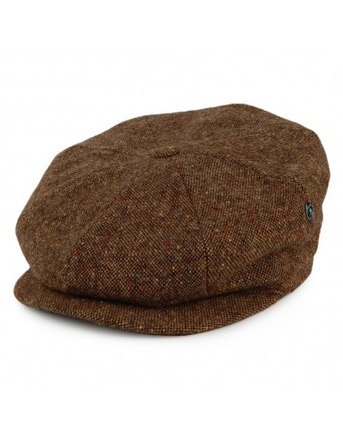 Casquette Gavroche en Tweed du Donegal mélange de marrons CITY SPORT Venez acheter