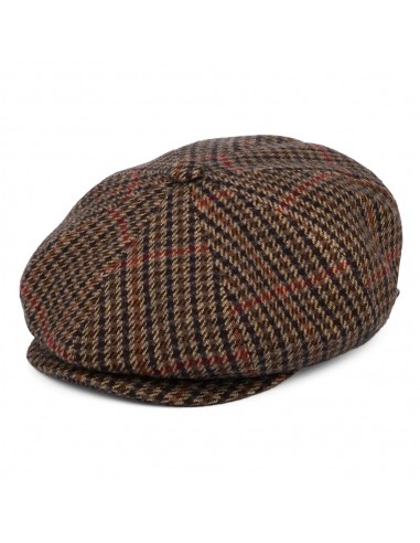 Casquette Gavroche à Carreaux Galvin noir-beige sable BAILEY français