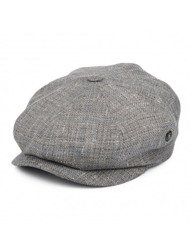 Casquette Gavroche en Lin et Coton à Carreaux gris CITY SPORT livraison gratuite