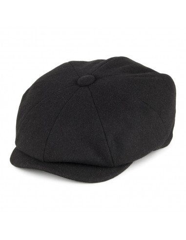 Casquette Gavroche en Laine Melton noir CHRISTYS sur le site 