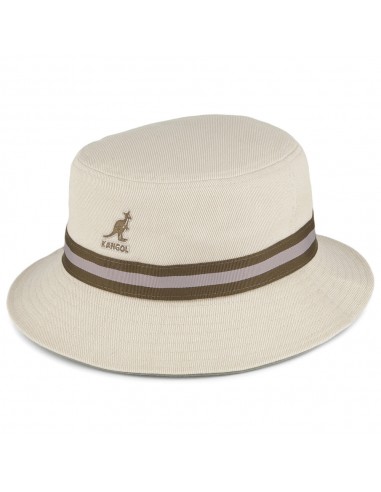 Chapeau Bob Stripe Lahinch beige KANGOL français