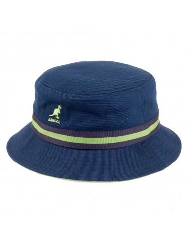 Chapeau Bob Stripe Lahinch bleu marine KANGOL pour bénéficier 