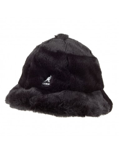 Chapeau Bob en Fausse Fourrure Casual noir KANGOL shop