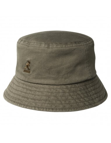 Chapeau Bob en Coton Délavé olive KANGOL meilleur choix