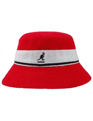 Chapeau Bob à Rayure Bermuda écarlate KANGOL de France