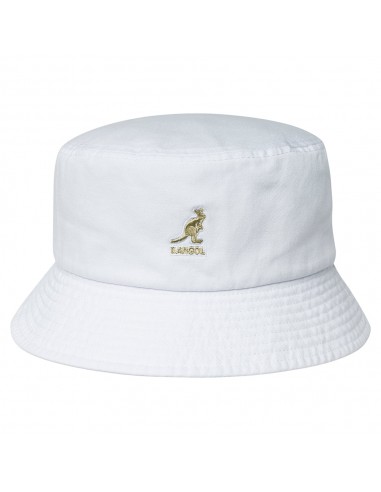 Chapeau Bob en Coton Délavé blanc KANGOL Les êtres humains sont 