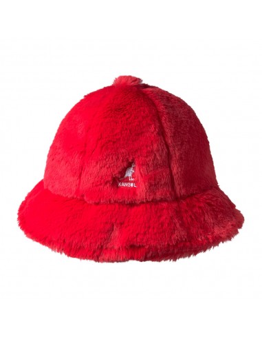 Chapeau Bob en Fausse Fourrure Casual écarlate KANGOL pas cher