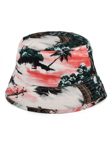 Chapeau Bob Réversible Flag Palm blanc-vert TOMMY HILFIGER ouvre sa boutique