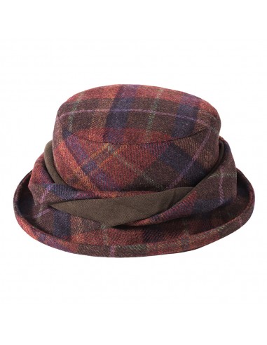 Chapeau Bob en Laine Britannique Tartan rouille mélangé FAILSWORTH pour bénéficier 