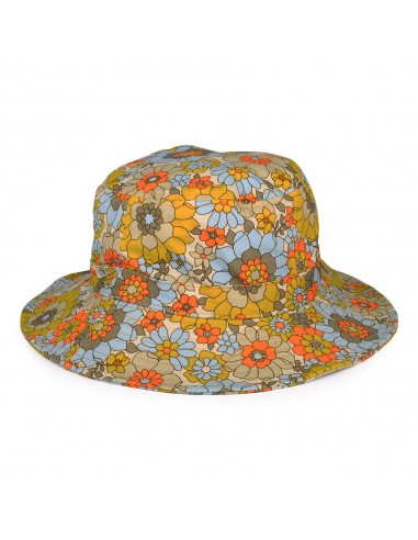 Chapeau Bob Pliable à Imprimé Floral Rétro Petra multicolore BRIXTON Paris Déstockage Promo