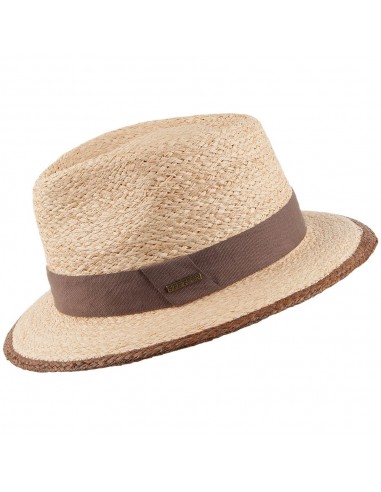 Chapeau Fedora en Raphia Teadrop naturel STETSON du meilleur 