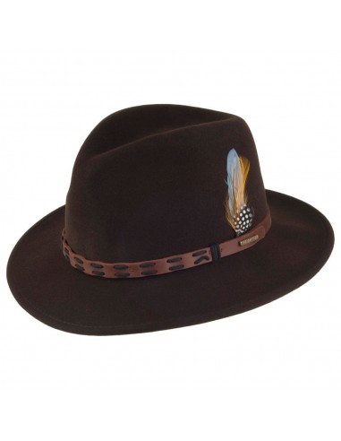 Chapeau Fedora Safari VitaFelt marron STETSON de France