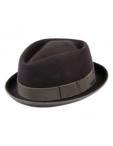 Chapeau Pork Pie Diamond Crown en Laine et Cachemire marron STETSON online