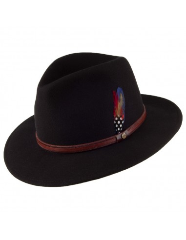 Chapeau Fedora Safari Rantoul noir STETSON outlet