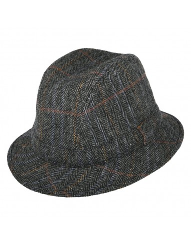 Chapeau Trilby Enroulable à Chevrons panaché de gris CITY SPORT l'achat 