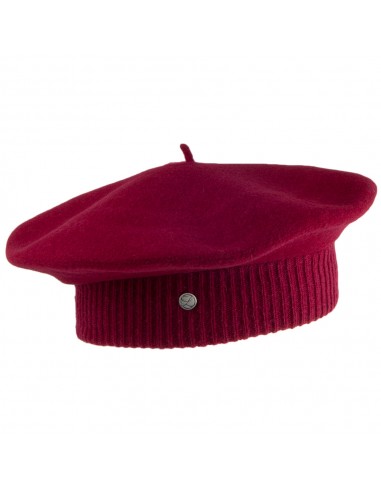 Béret en Laine Mérinos Parisienne bordeaux HÉRITAGE PAR LAULHÈRE soldes