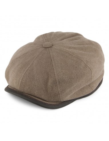 Casquette Gavroche Hiver en Toile de Coton Seward olive STETSON de technologie