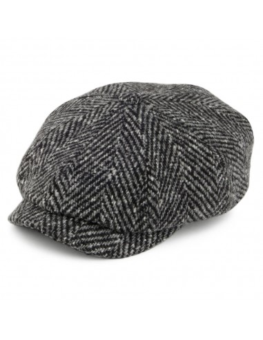 Casquette Gavroche en Laine Hatteras noir-gris STETSON shop