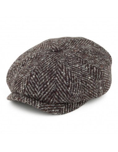 Casquette Gavroche en Laine Hatteras marron-gris STETSON shop