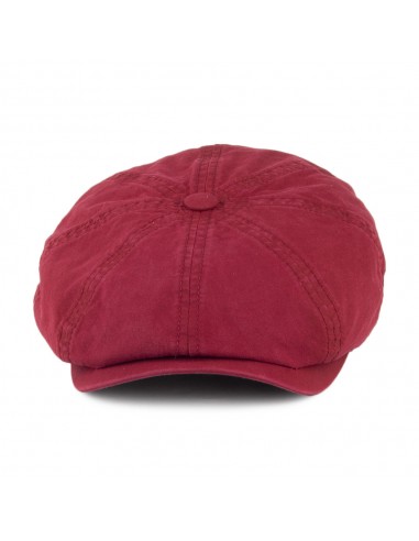 Casquette Gavroche en Coton Bio Délavé Hatteras bordeaux STETSON Comparez et commandez 