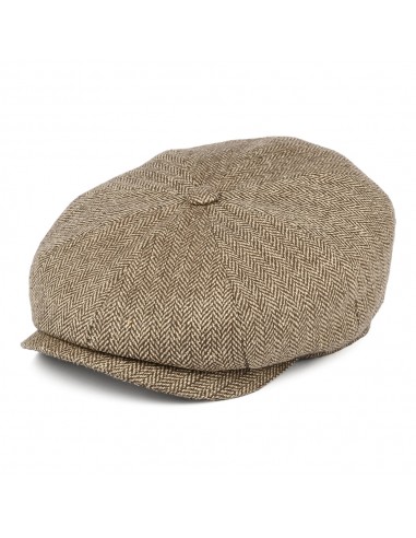 Casquette Gavroche en Soie Hatteras marron-blé STETSON basket pas cher