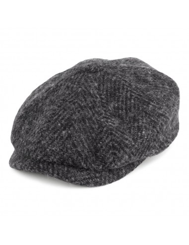 Casquette Gavroche en Laine Hatteras gris foncé STETSON livraison gratuite