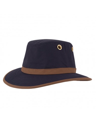 Chapeau Australien en Coton Ciré TWC7 bleu marine-beige sable TILLEY acheter en ligne