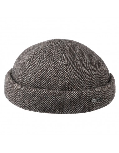 Bonnet Miki Breton en Laine à Chevrons gris-noir STETSON en ligne