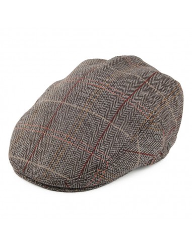 Casquette Plate en Tweed marron-gris JAXON & JAMES - VENTE EN GROS de technologie