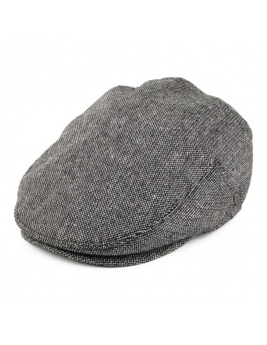 Casquette Plate Marl Tweed noir JAXON & JAMES - VENTE EN GROS de France