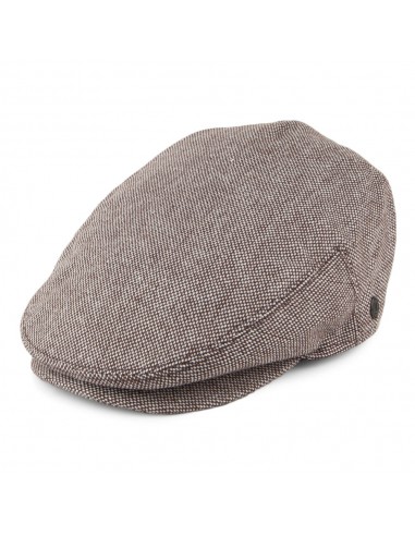 Casquette Plate Marl Tweed marron JAXON & JAMES - VENTE EN GROS livraison gratuite