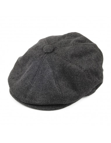 Casquette Gavroche à Chevrons anthracite JAXON & JAMES - VENTE EN GROS Economisez 