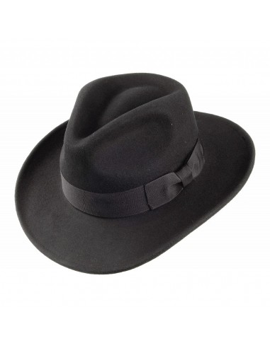 Chapeau Fedora Ford noir JAXON & JAMES - VENTE EN GROS votre