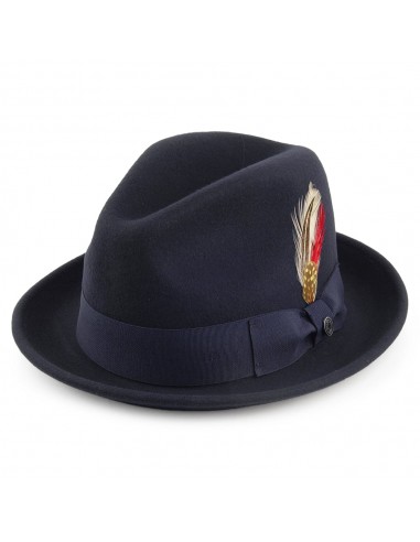 Chapeau Trilby Déformable Blues bleu marine JAXON & JAMES - VENTE EN GROS pas cher 