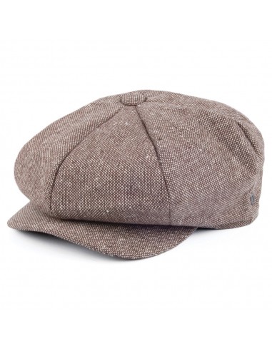 Casquette La Grosse Pomme en Tweed chiné marron JAXON & JAMES - VENTE EN GROS prix pour 