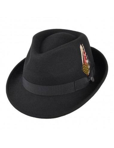 Chapeau Trilby Detroit noir JAXON & JAMES - VENTE EN GROS de votre