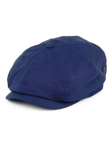 Casquette Gavroche en Coton Ciré British Millerain bleu marine JAXON & JAMES - VENTE EN GROS prix