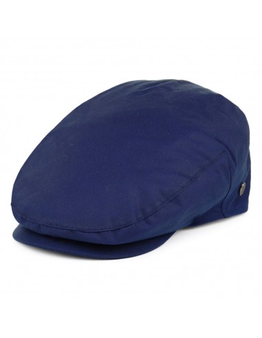 Casquette Plate en Coton Ciré British Millerain bleu marine JAXON & JAMES - VENTE EN GROS vous aussi creer 