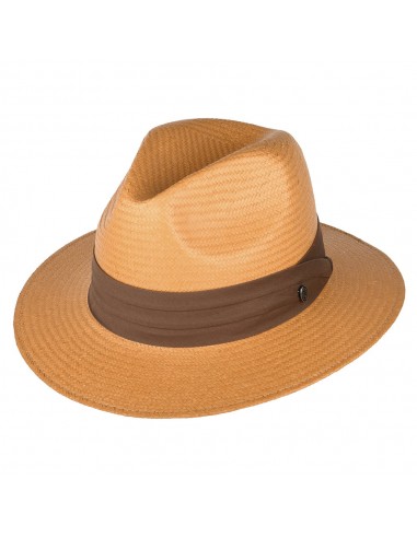 Chapeau Fedora Safari en Paille Toyo beige sable JAXON & JAMES - VENTE EN GROS JUSQU'A -70%! 