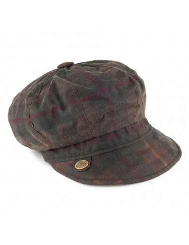 Casquette Gavroche en Cotton Ciré Maggie Hunter olive OLNEY JUSQU'A -70%! 