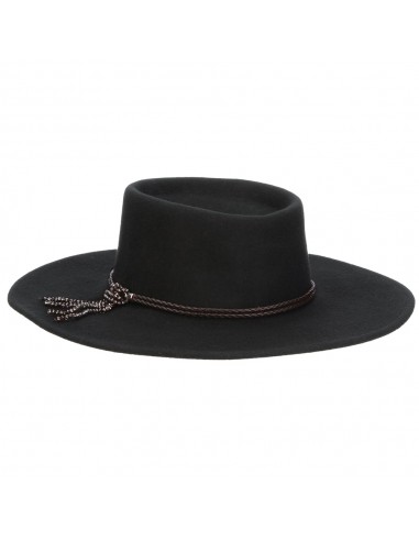 Chapeau Gaucho en Laine Feutrée Gela noir SCALA Véritable concentré