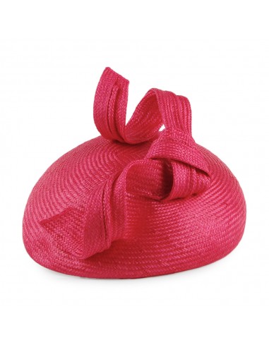 Chapeau Calot en Paille Duchesse De Cambridge framboise WHITELEY des créatures d'habitude