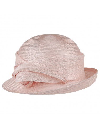 Chapeau Cloche Molly en Paille rose WHITELEY À commander