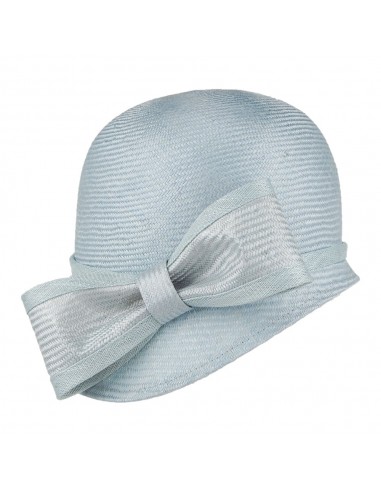 Chapeau Cloche avec Nœud Anna bleu clair WHITELEY Véritable concentré