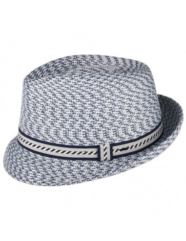 Chapeau Trilby Mannes bleu azur BAILEY destockage