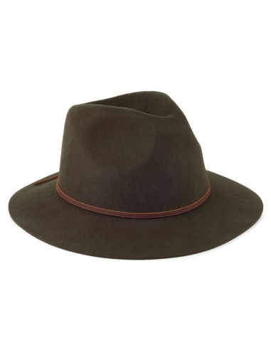 Chapeau Fedora Wesley mousse-marron BRIXTON Les magasins à Paris