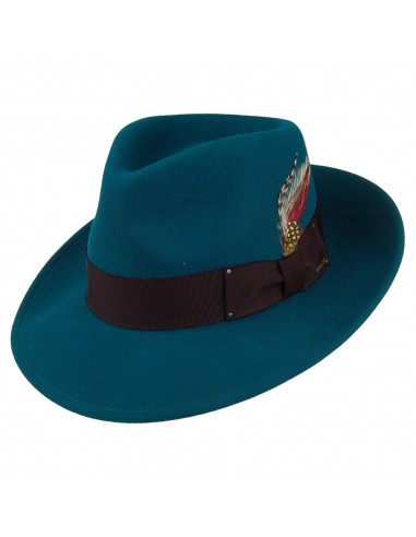 Chapeau Fedora Déformable 7002 bleu sarcelle BAILEY du meilleur 